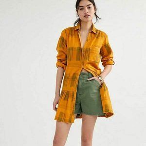 NWT Anthropologie Pilcro Tangier Mini Shirtdress Small
